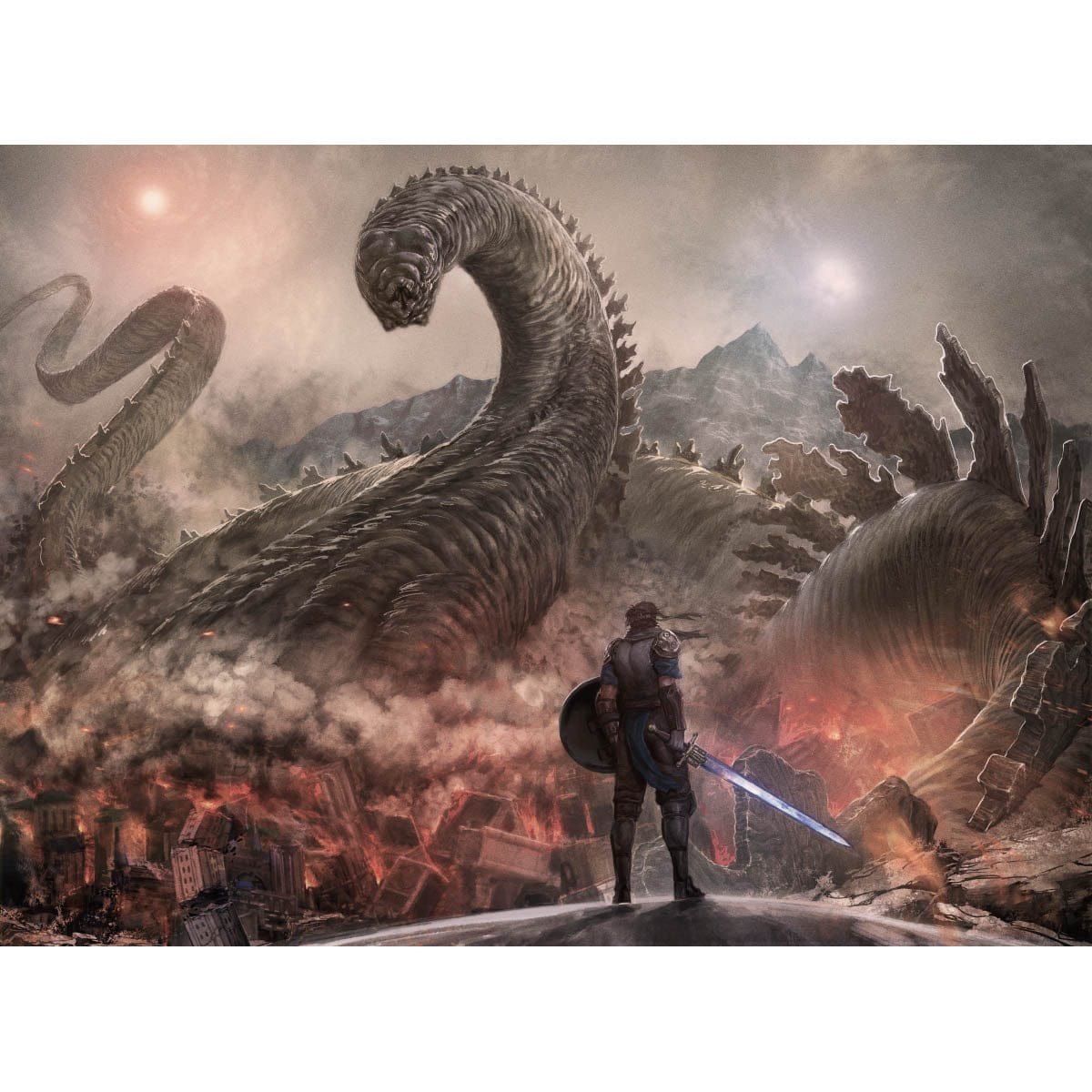 Worldspine Wurm Print