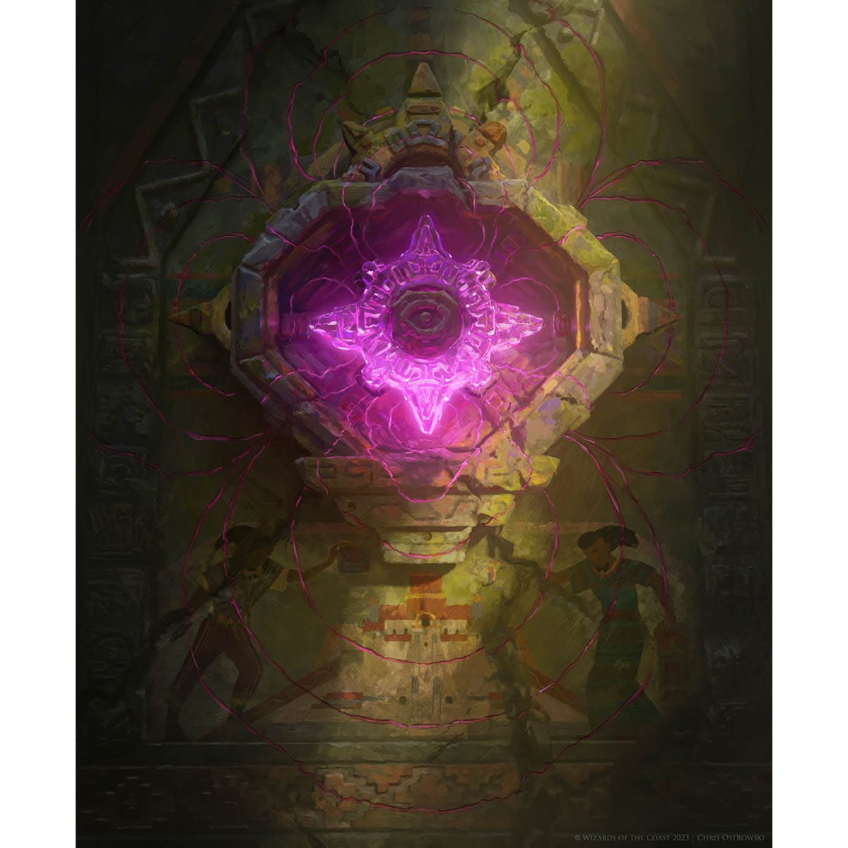 Worn Powerstone Print - Original Magic Art Worn Powerstone Print - Original Magic Art