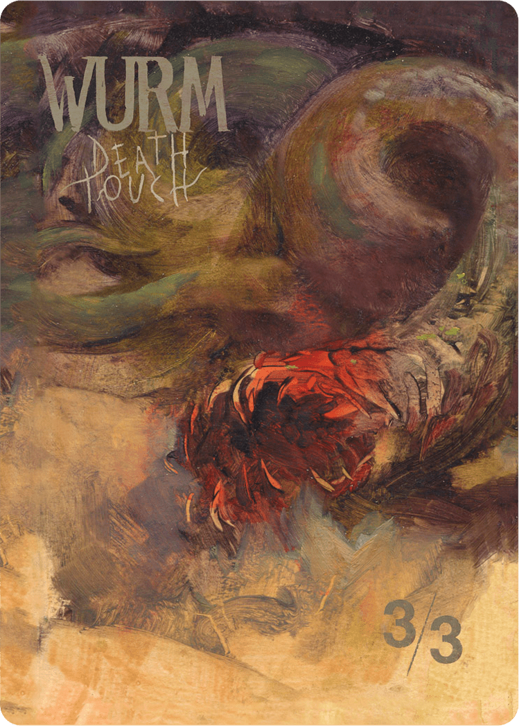 Wurm Token (3/3 - Deathtouch) by Nils Hamm
