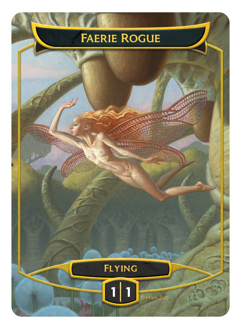 Faerie Rogue Token (1/1 - Flying) by Mark Zug