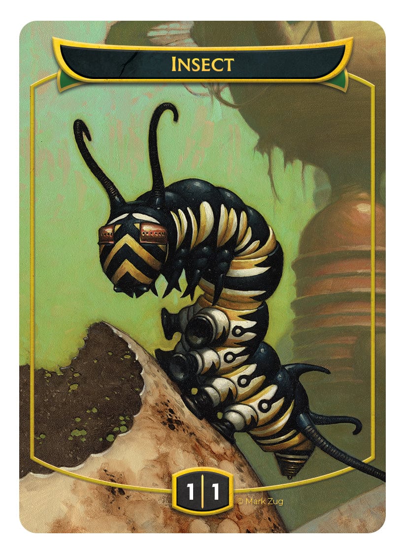 Insect Token (1/1) by Mark Zug - Original Magic Art