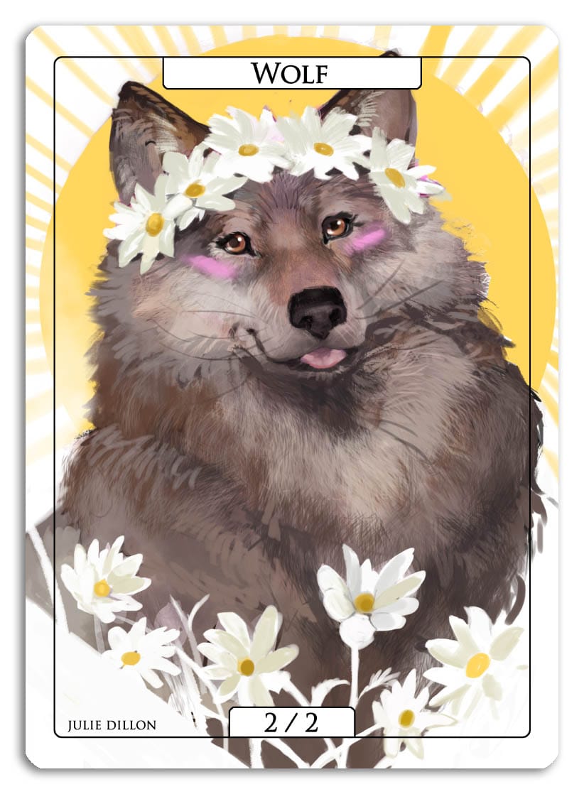 Wolf Token (2/2) by Julie Dillon