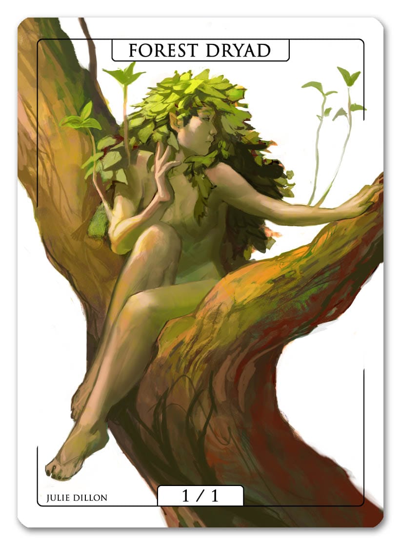 Forest Dryad Token (1/1) by Julie Dillon