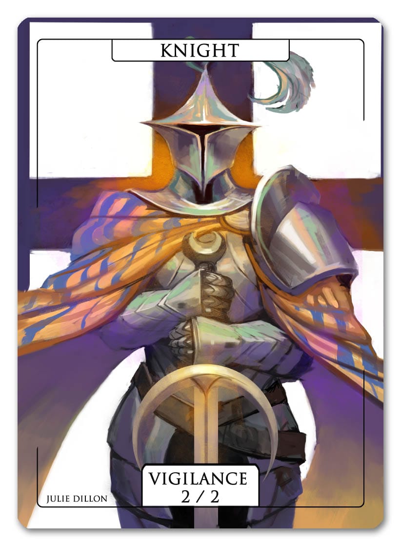 Knight Token (2/2 - Vigilance) by Julie Dillon