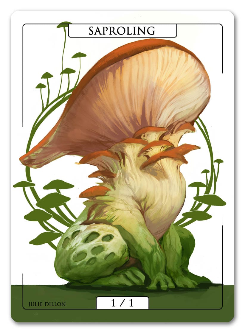 Saproling Token (1/1) by Julie Dillon