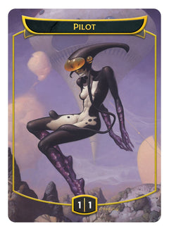 mtg cards that make pilot tokens Pilot Token (1/1) by Mark Zug