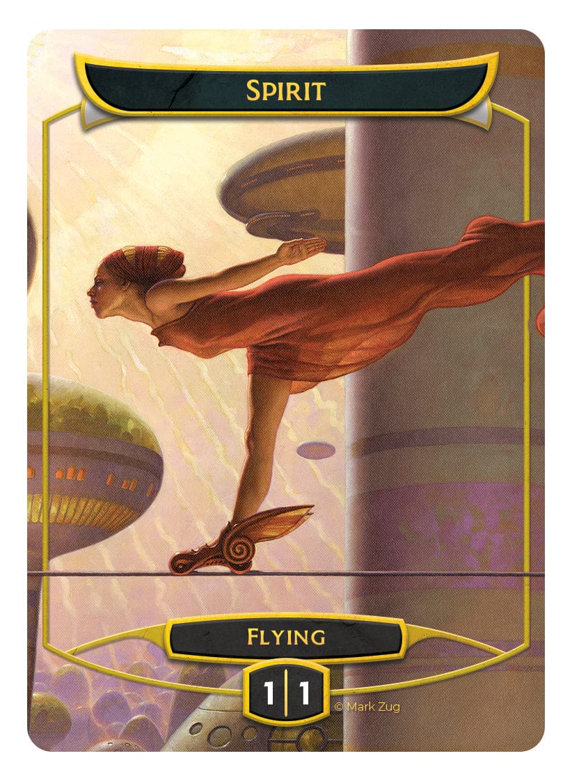 Spirit Token (1/1 - Flying) by Mark Zug