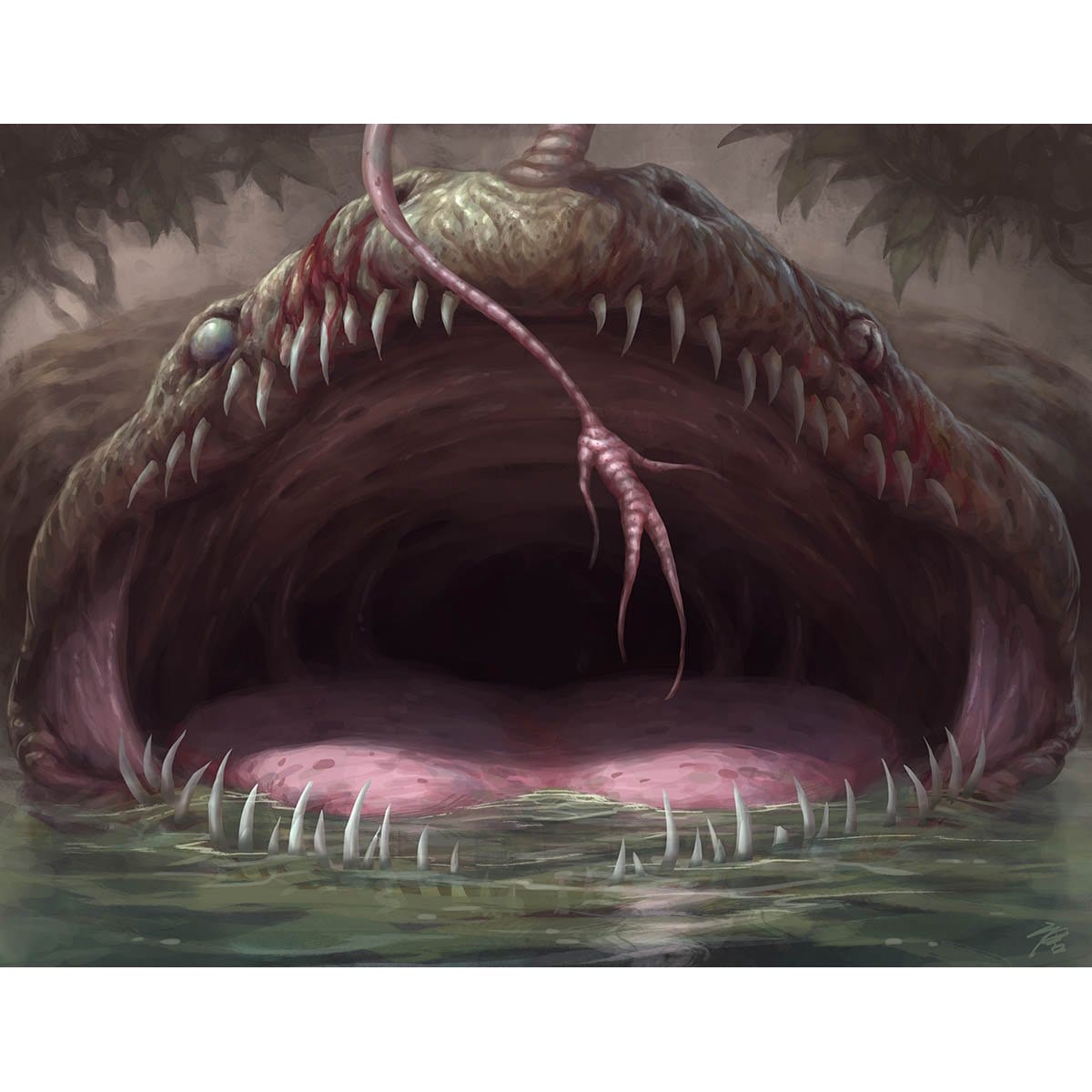 Gurmag Angler Print - Print - Original Magic Art - Accessories for Magic the Gathering and other card games