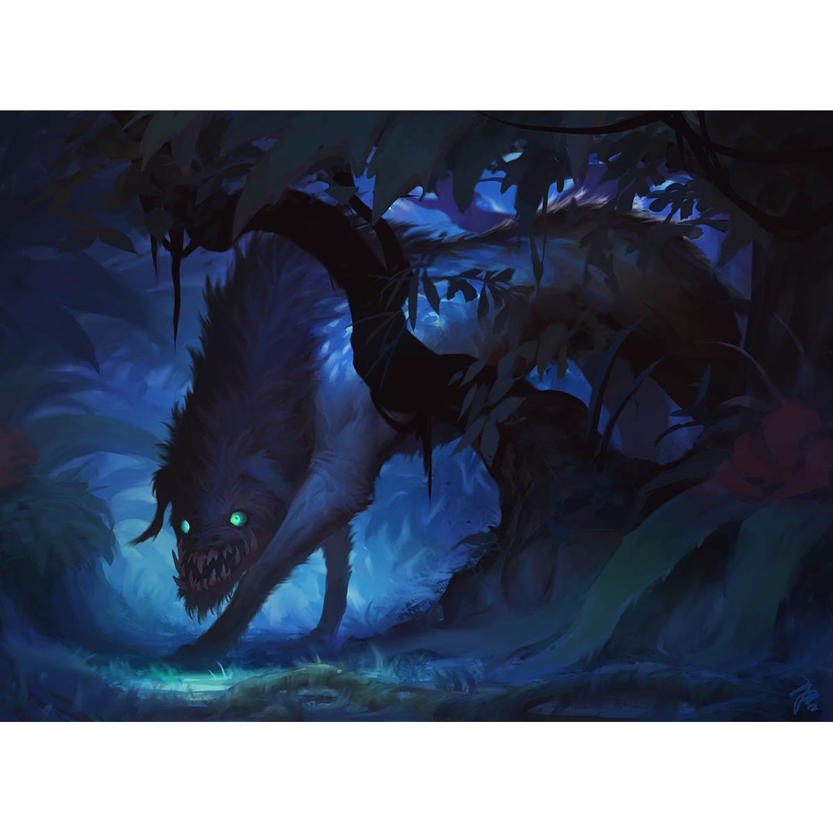 Lurking Chupacabra Print - Print - Original Magic Art - Accessories for Magic the Gathering and other card games