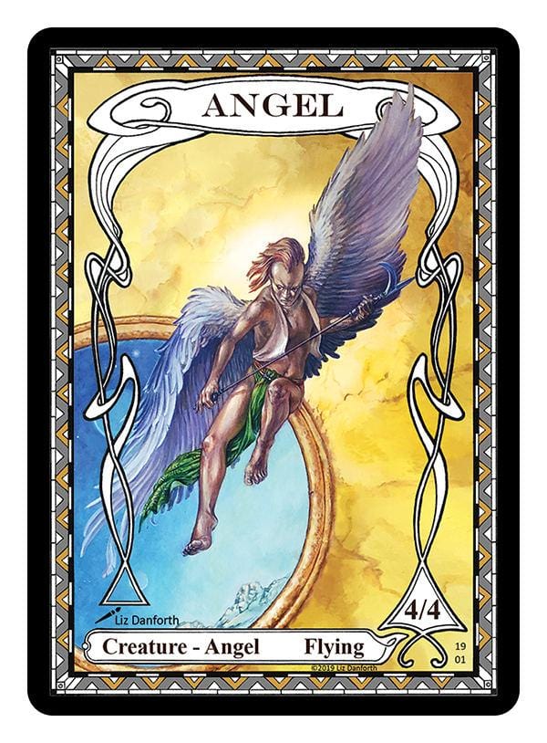best phase out cards mtg Angel Token (4/4) by Liz Danforth