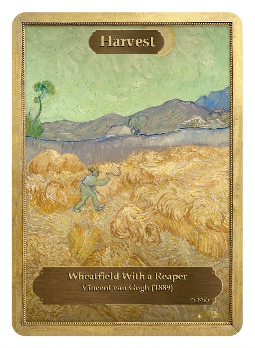 Sprout / Harvest Double Sided Token - Token - Original Magic Art - Accessories for Magic the Gathering and other card games