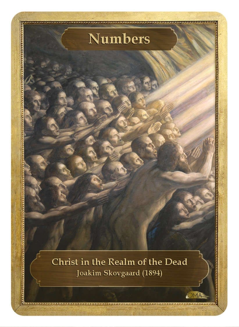 Strength / Numbers Double Sided Token - Original Magic Art