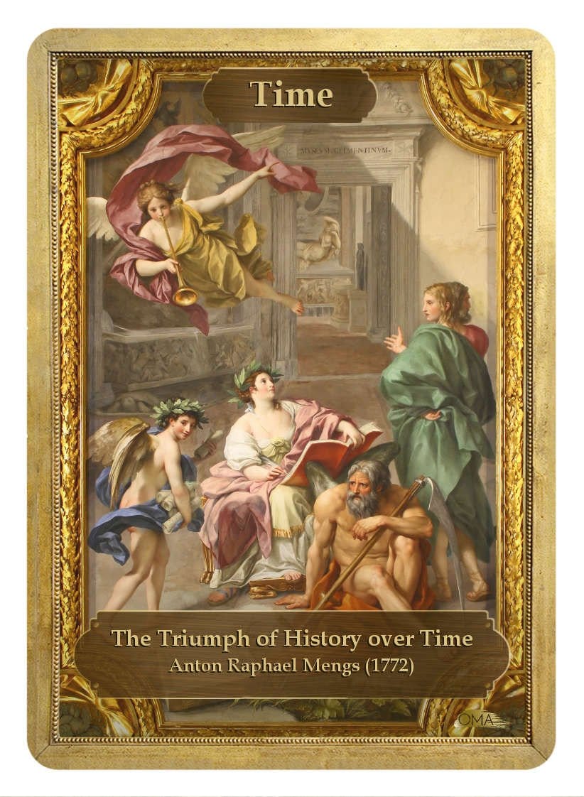 Time / Money Double Sided Token - Token - Original Magic Art - Accessories for Magic the Gathering and other card games