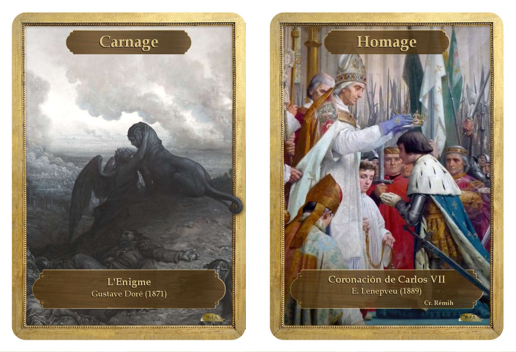 Carnage / Homage Double Sided Token - Token - Original Magic Art - Accessories for Magic the Gathering and other card games