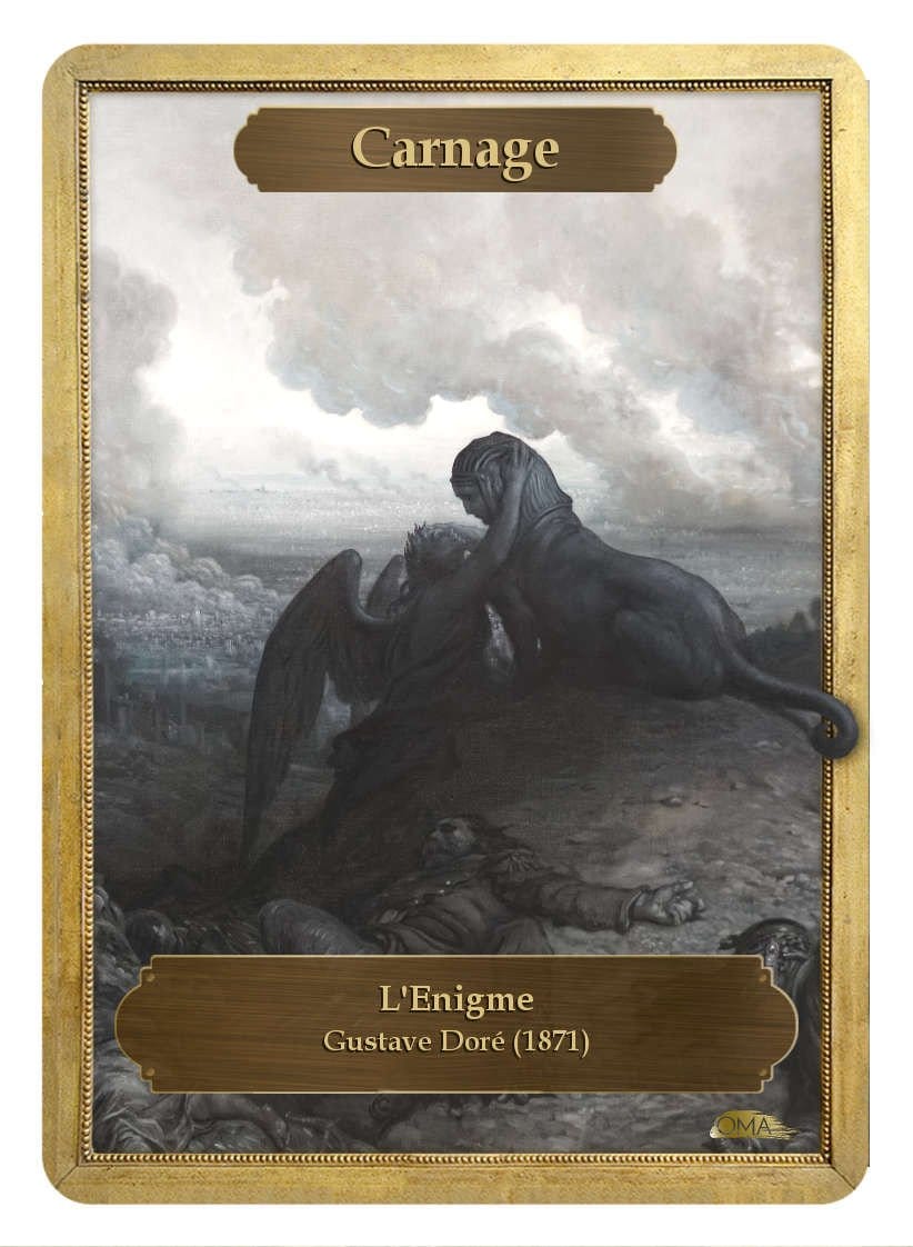 Carnage / Homage Double Sided Token - Token - Original Magic Art - Accessories for Magic the Gathering and other card games