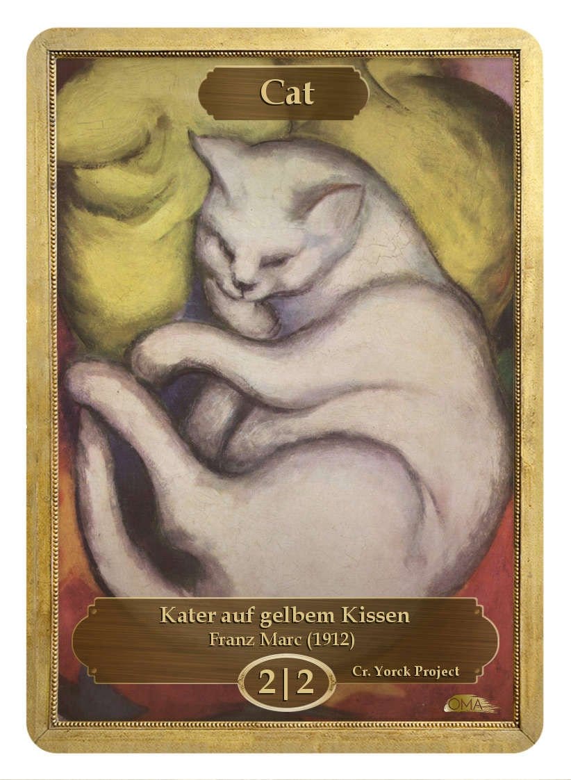 Cat Token (2/2) by Franz Marc Cat Token (2/2) by Franz Marc