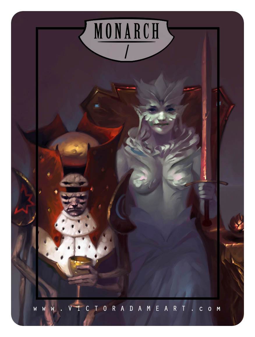 The Monarch Token by Victor Adame Minguez - Token - Original Magic Art - Accessories for Magic the Gathering and other card games