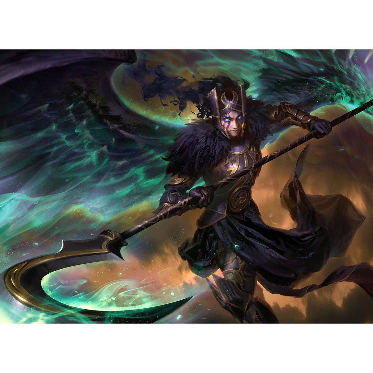 mtg kaldheim art cards Vengeful Reaper Print