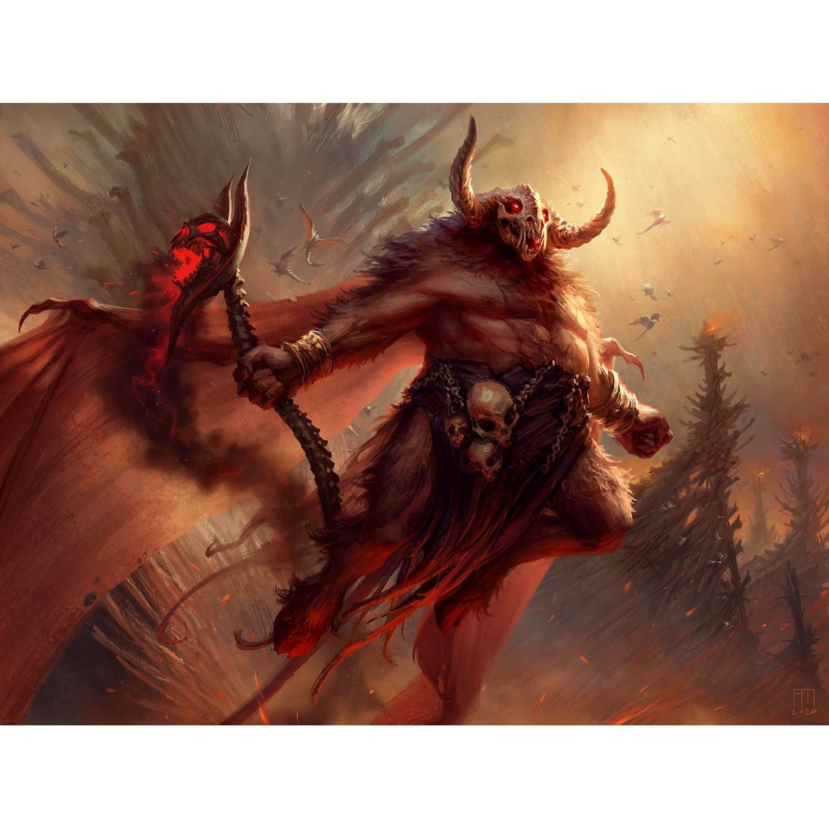 Orcus, Prince of Undeath Print - Original Magic Art Orcus, Prince of Undeath Print - Original Magic Art