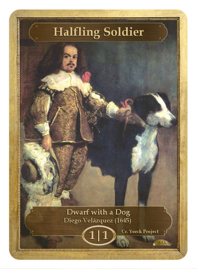Halfling Soldier Token (1/1) by Diego Velzquez - Original Magic Art Halfling Soldier Token (1/1) by Diego Velzquez - Original Magic Art
