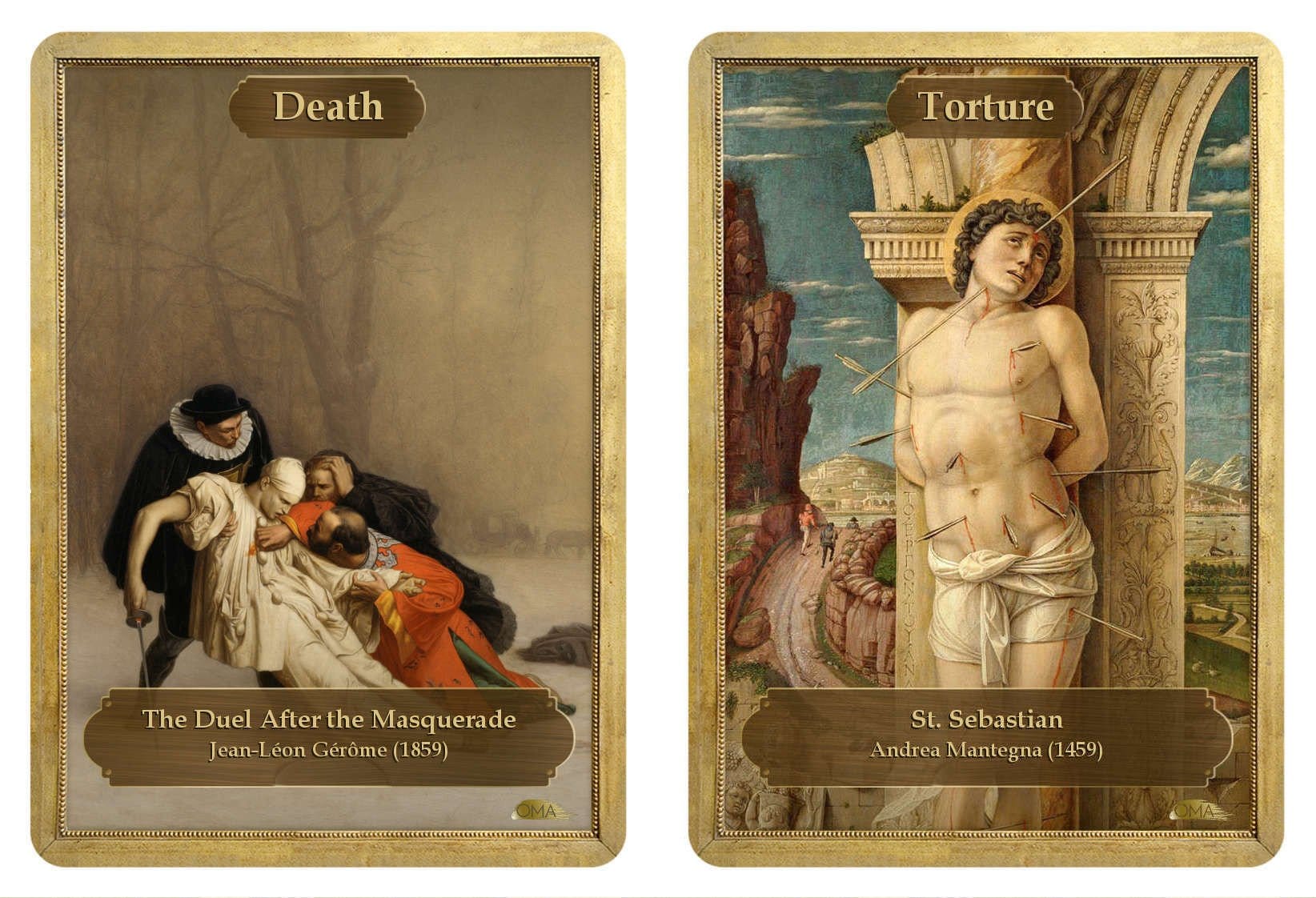 Death / Torture Double Sided Token - Token - Original Magic Art - Accessories for Magic the Gathering and other card games