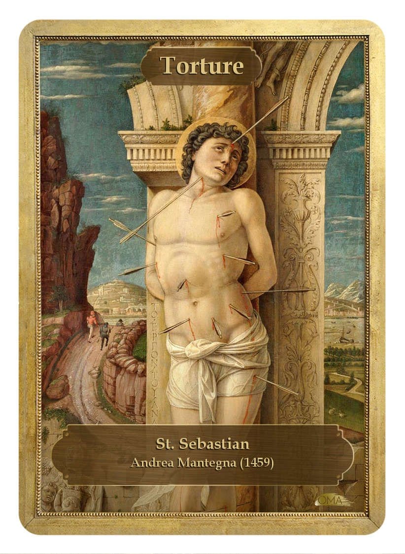 Death / Torture Double Sided Token - Token - Original Magic Art - Accessories for Magic the Gathering and other card games