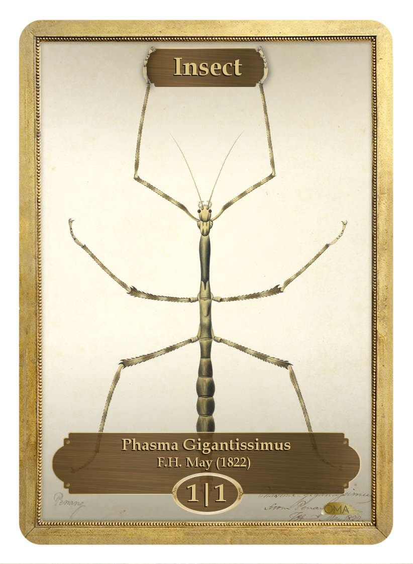 Insect Token (1/1) by F.H. May - Token - Original Magic Art - Accessories for Magic the Gathering and other card games