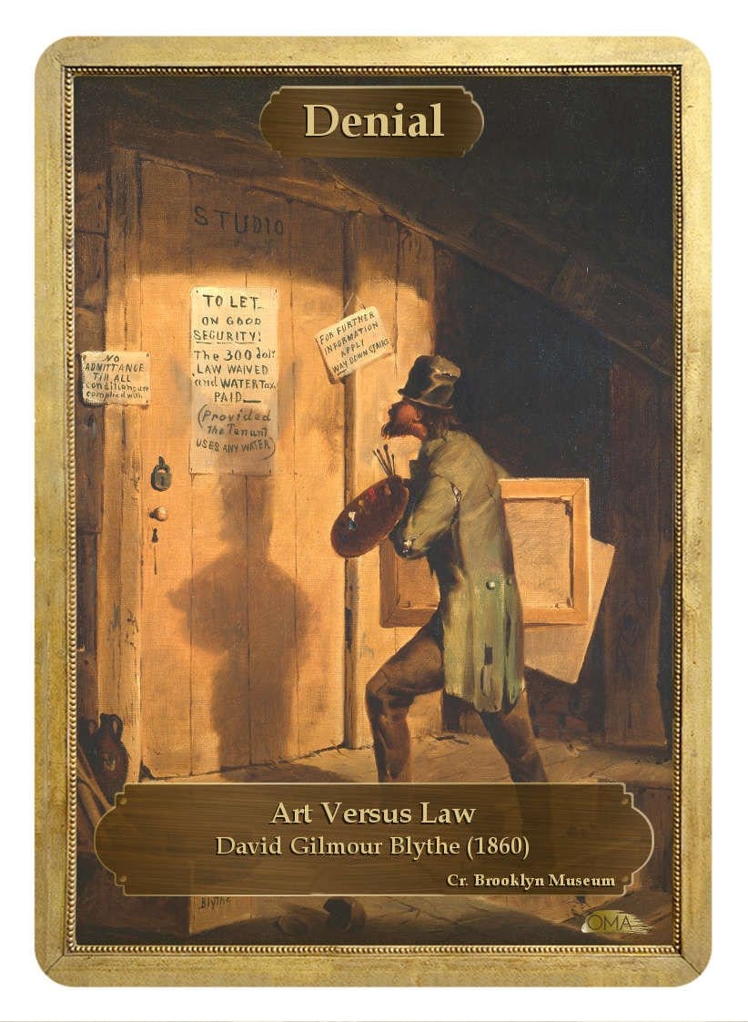 Denial / Duplication Double Sided Token - Token - Original Magic Art - Accessories for Magic the Gathering and other card games