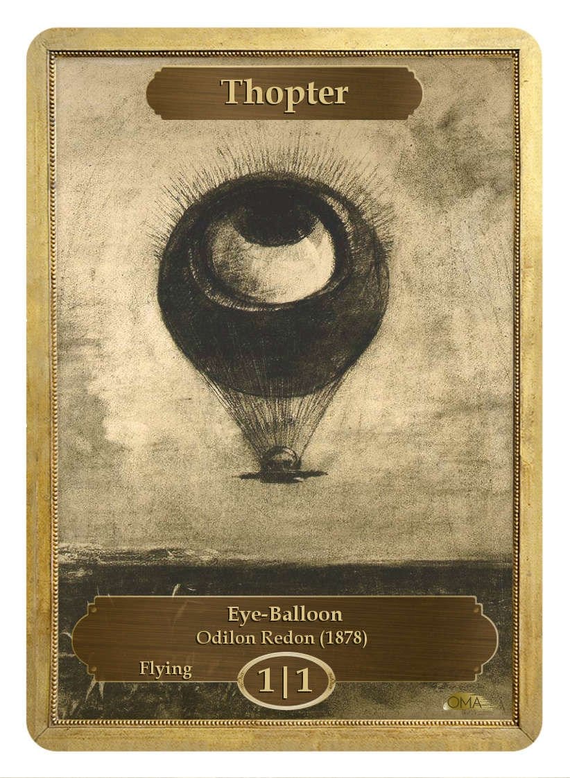 Thopter Token (1/1) by Odilon Redon - Original Magic Art Thopter Token (1/1) by Odilon Redon - Original Magic Art