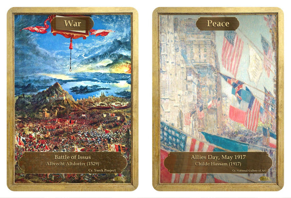 War / Peace Double Sided Token - Original Magic Art