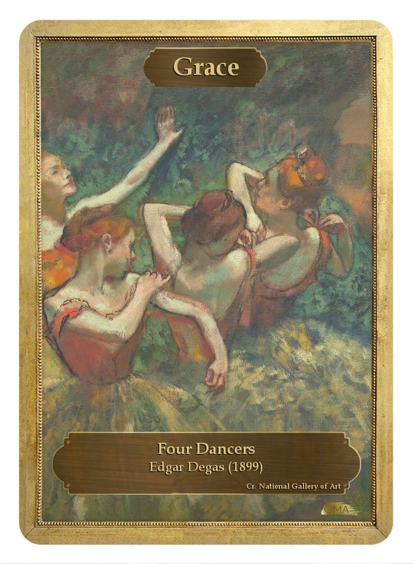 Grace / Condemnation Double Sided Token - Token - Original Magic Art - Accessories for Magic the Gathering and other card games