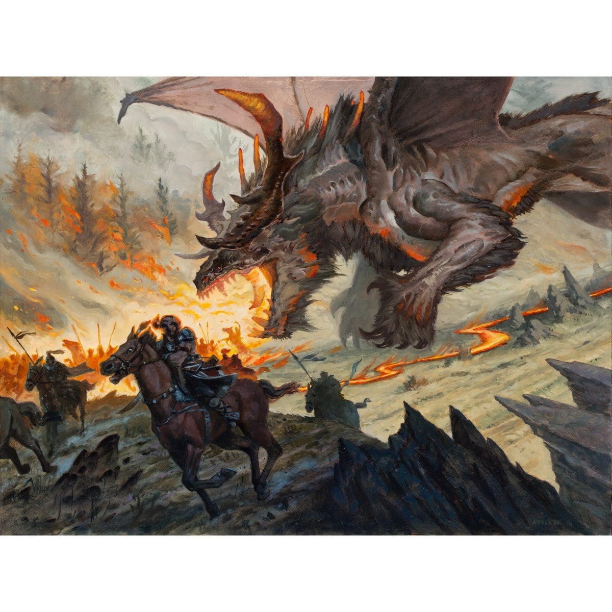 Harbinger of the Hunt Print - Print - Original Magic Art - Accessories for Magic the Gathering and other card games