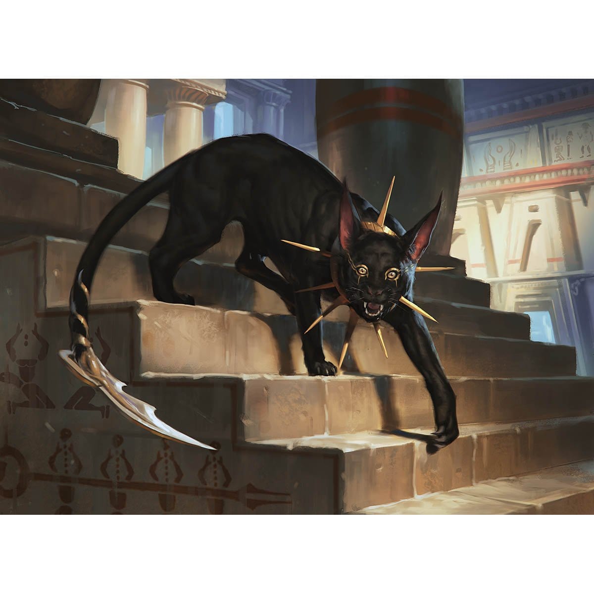 Adorned Pouncer Print - Print - Original Magic Art - Accessories for Magic the Gathering and other card games
