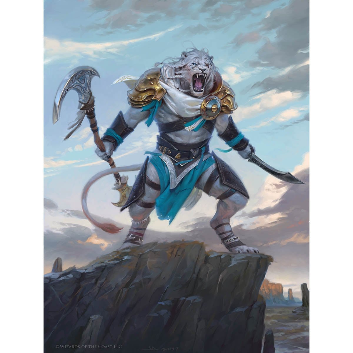 Ajani, Adversary of Tyrants Print - Print - Original Magic Art - Accessories for Magic the Gathering and other card games