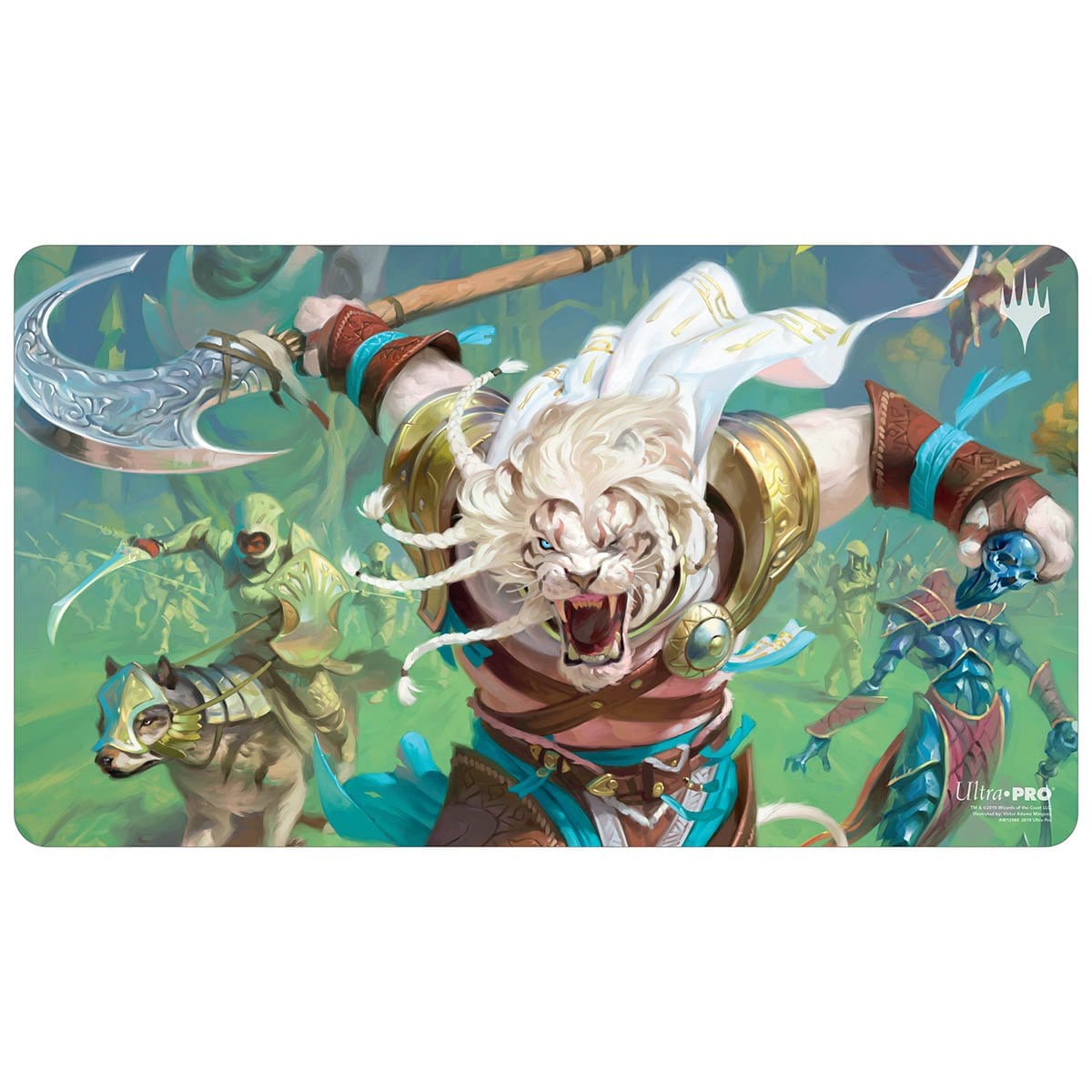 Ajani, the Greathearted Playmat - Playmat - Original Magic Art - Accessories for Magic the Gathering and other card games