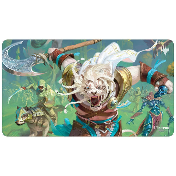 Ajani, the Greathearted Playmat - Original Magic Art
