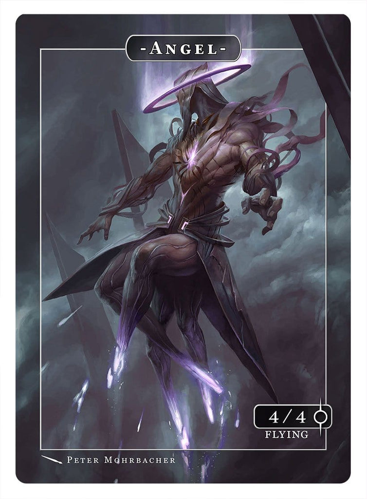 Angel Token (4-4 - Flying) by Peter Mohrbacher - Original Magic Art