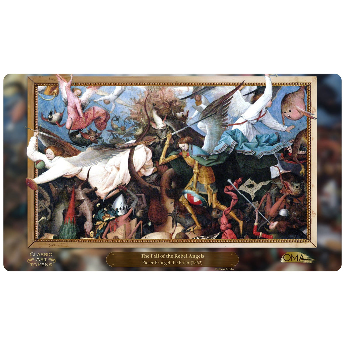 Angel Playmat by Pieter Bruegel the Elder - Playmat - Original Magic Art - Accessories for Magic the Gathering and other card games