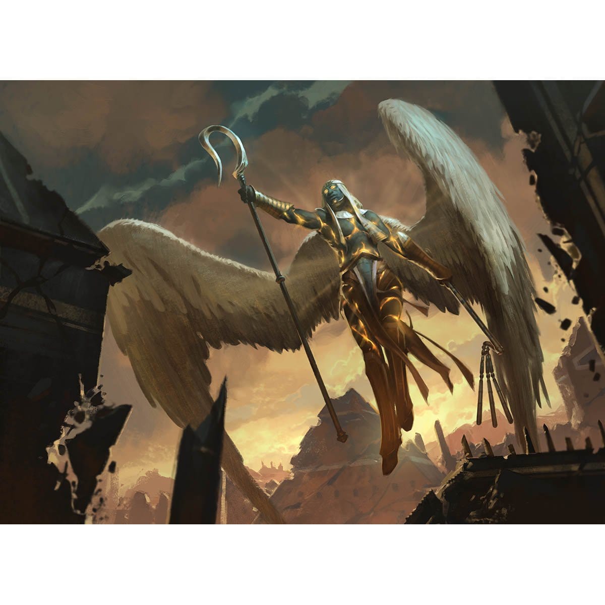 Angel of Condemnation Print - Print - Original Magic Art - Accessories for Magic the Gathering and other card games
