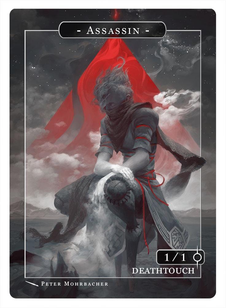 Assassin Token (1-1 - Deathtouch) by Peter Mohrbacher - Original Magic Art