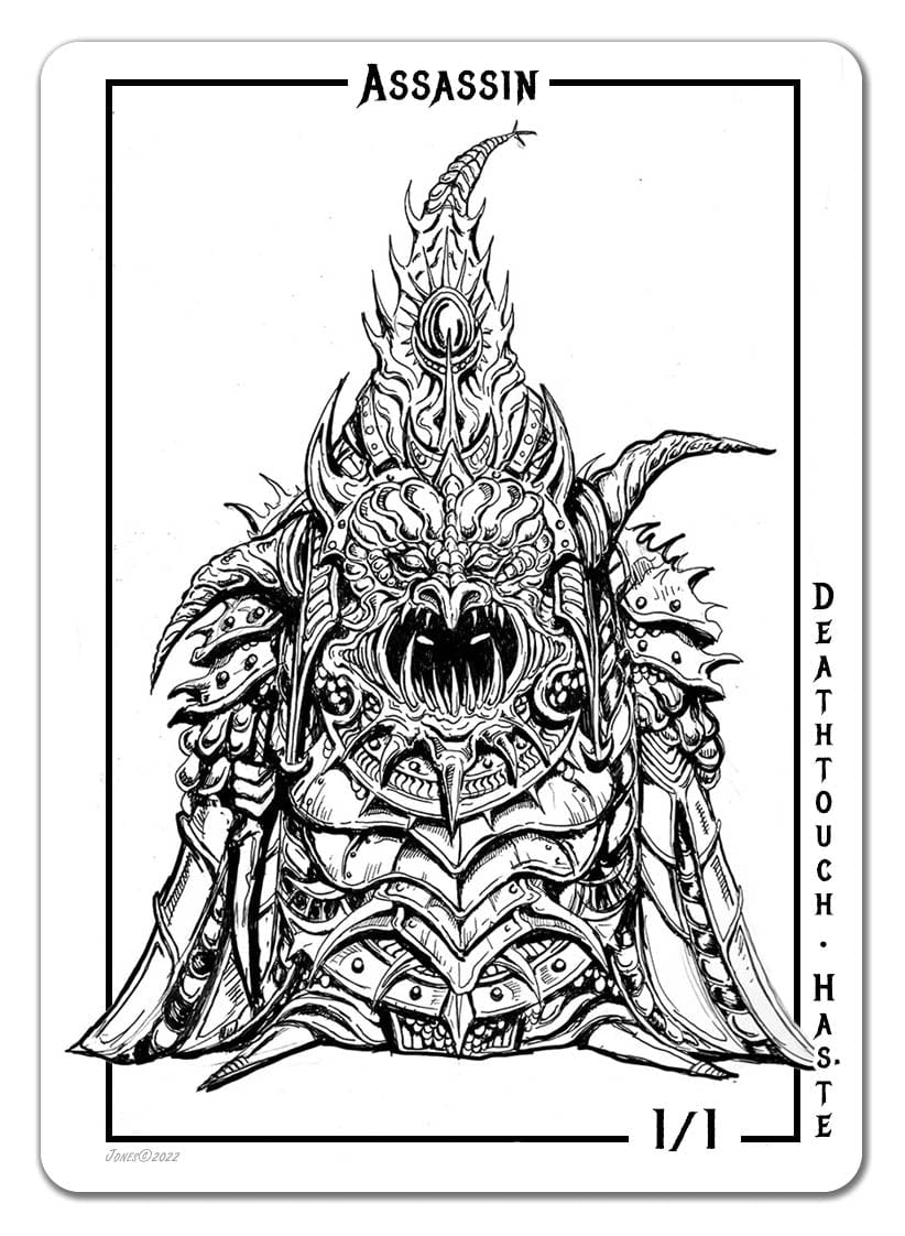 Assassin Token (1/1 - Deathtouch, Haste) by Justine Jones - Original ...