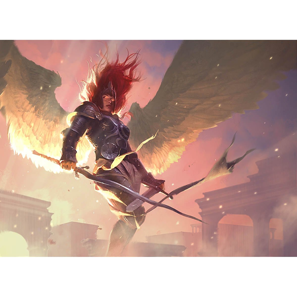 Aurelia, the Warleader Print - Print - Original Magic Art - Accessories for Magic the Gathering and other card games