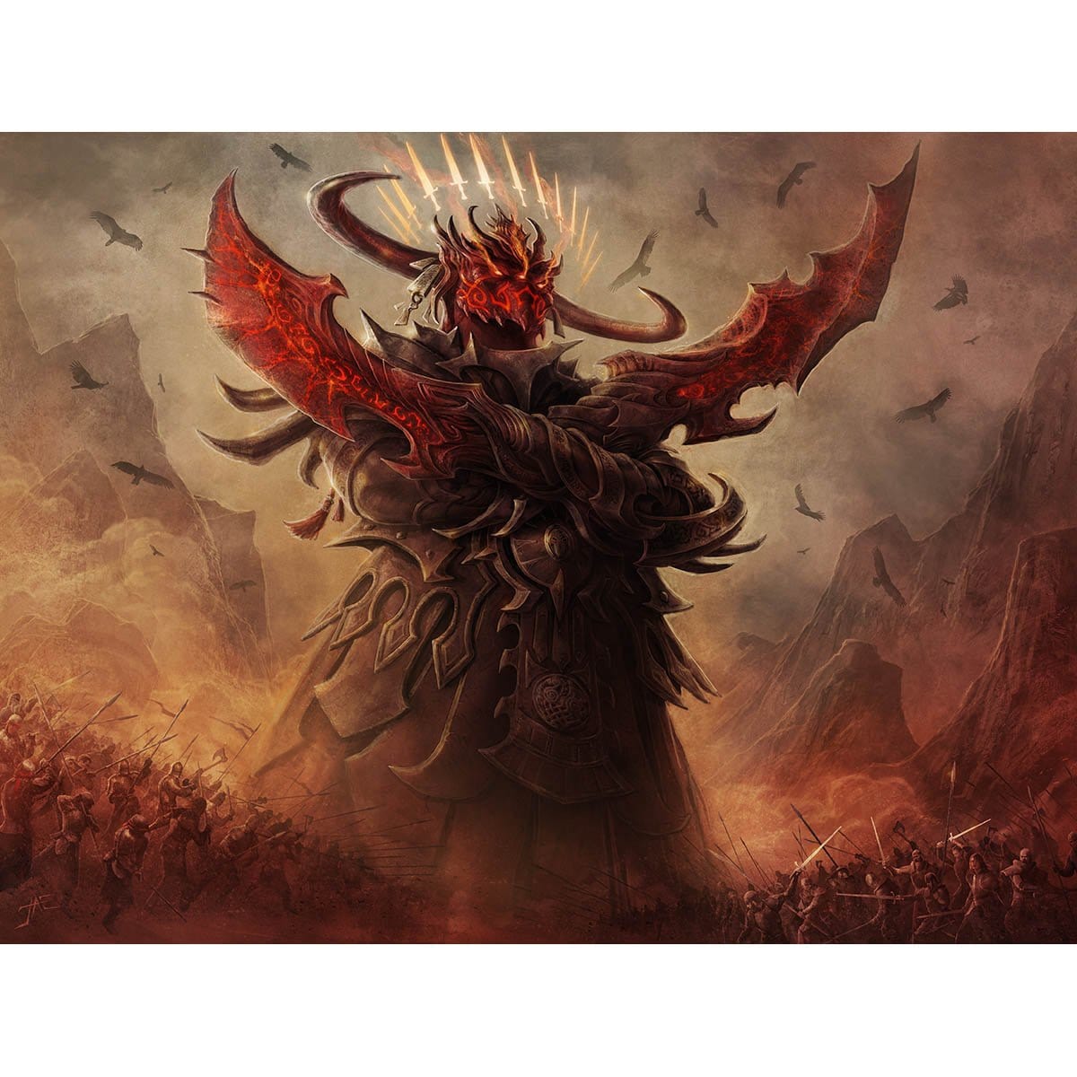 Avatar of Slaughter Print - Print - Original Magic Art - Accessories for Magic the Gathering and other card games