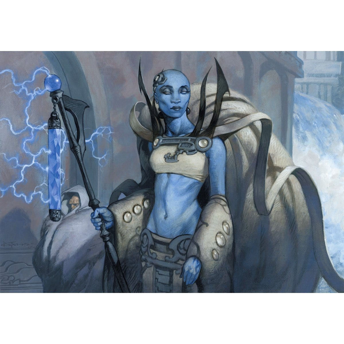 Azorius Guildmage Print - Print - Original Magic Art - Accessories for Magic the Gathering and other card games