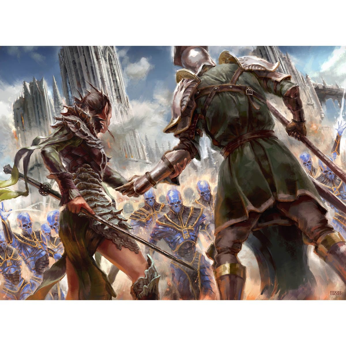 Band Together Print - Print - Original Magic Art - Accessories for Magic the Gathering and other card games