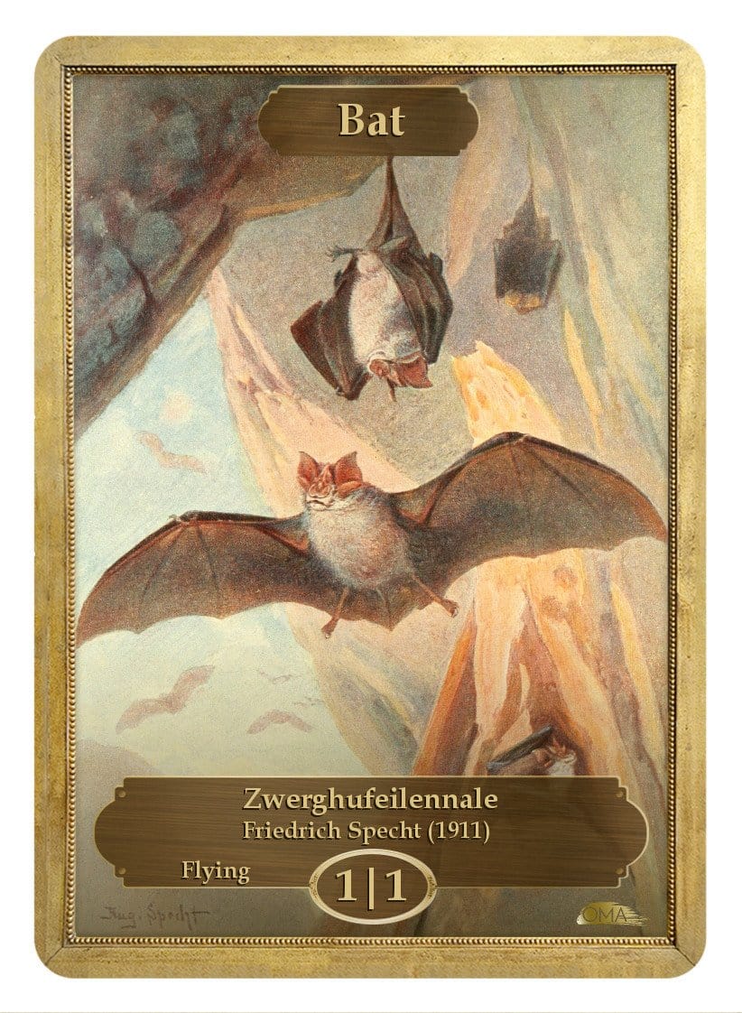 Bat Token (1/1) by Friedrich Specht - Original Magic Art