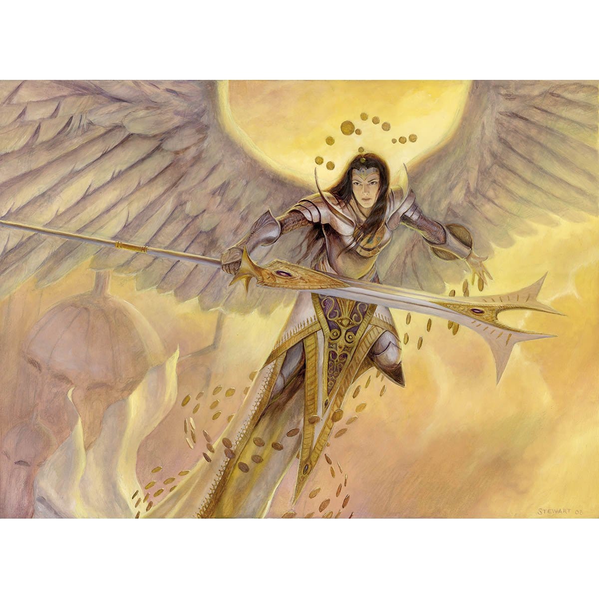 Battlegrace Angel Print - Print - Original Magic Art - Accessories for Magic the Gathering and other card games