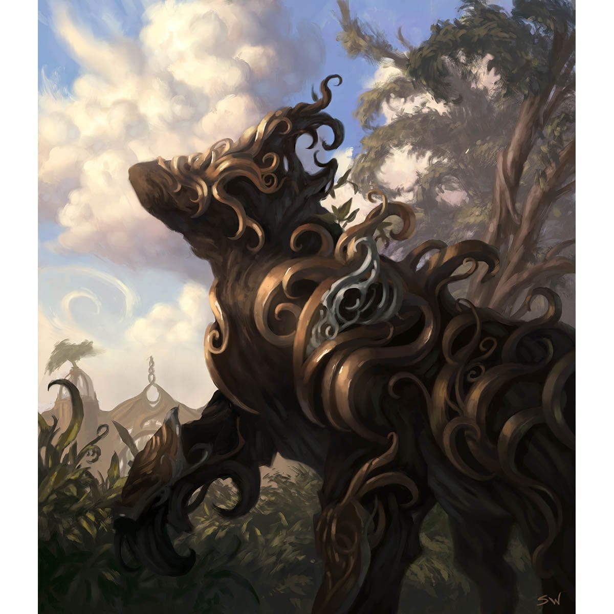 Beast Token Print - Print - Original Magic Art - Accessories for Magic the Gathering and other card games