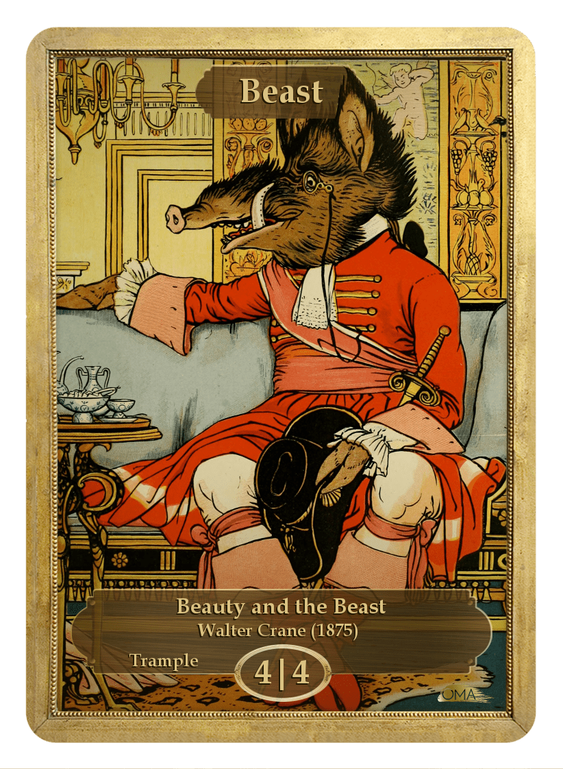 beauty and the beast mtg card Guardian Art by Kev Walker. Beauty and the Beast Disney