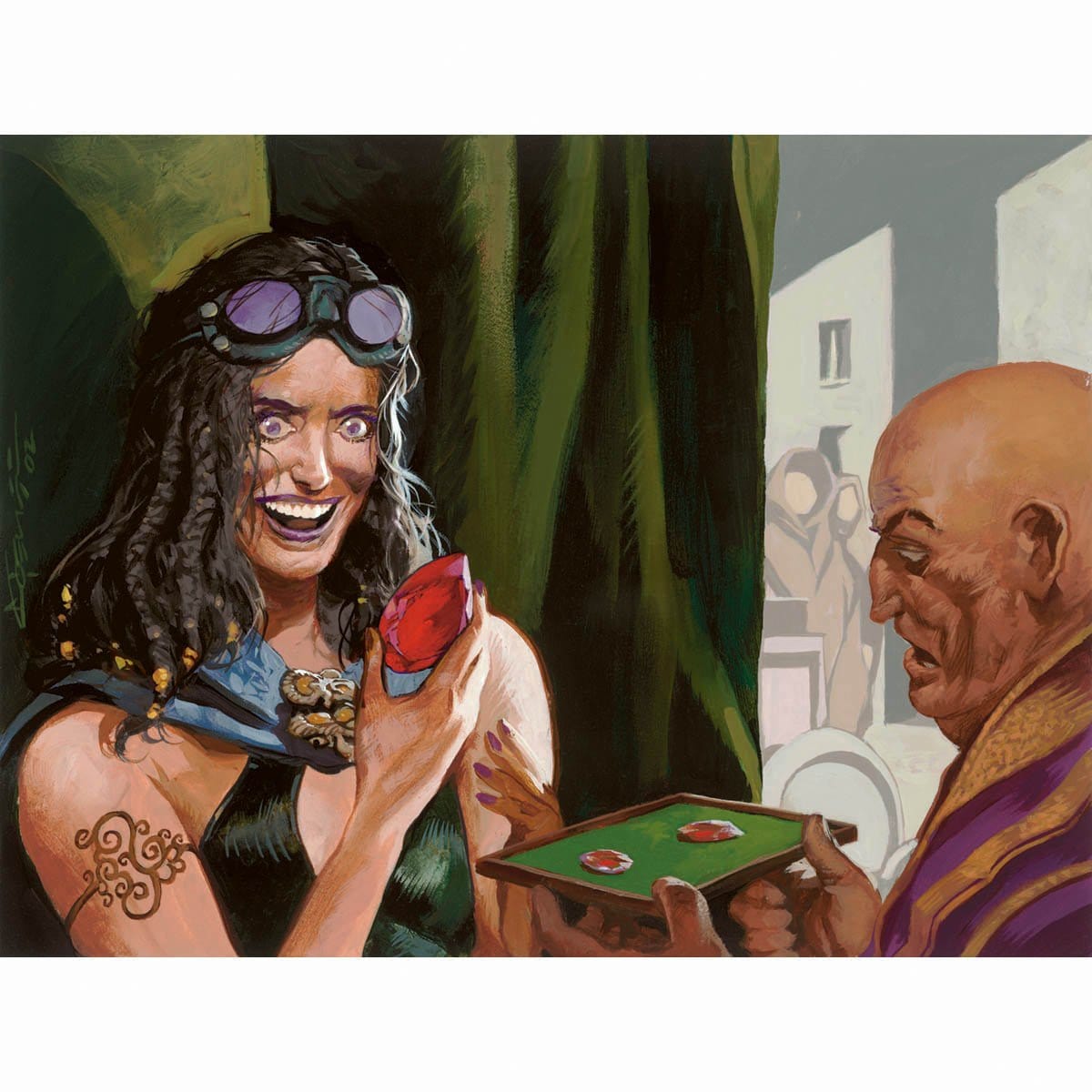 Blackmail Print - Print - Original Magic Art - Accessories for Magic the Gathering and other card games